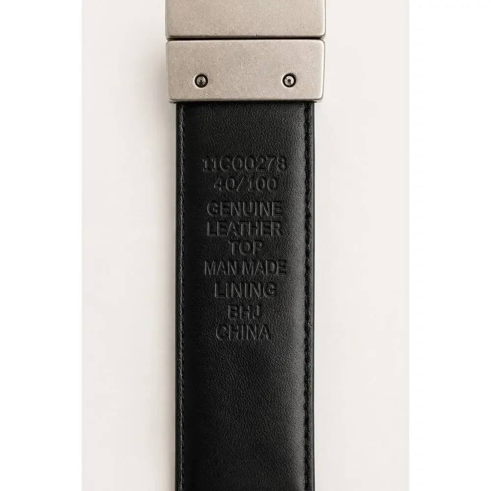 Columbia Genuine Leather Braided Belt – Brown/Black Size 40
